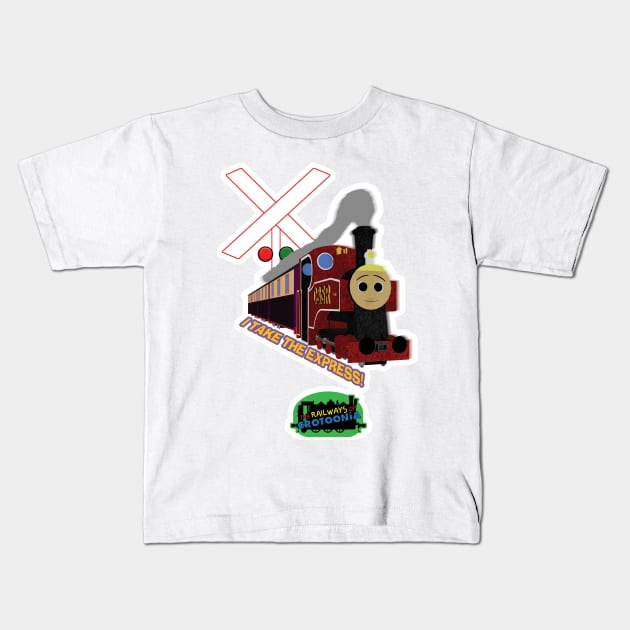 "Express Scott!" - The Railways of Crotoonia Kids T-Shirt by TheMilanTooner